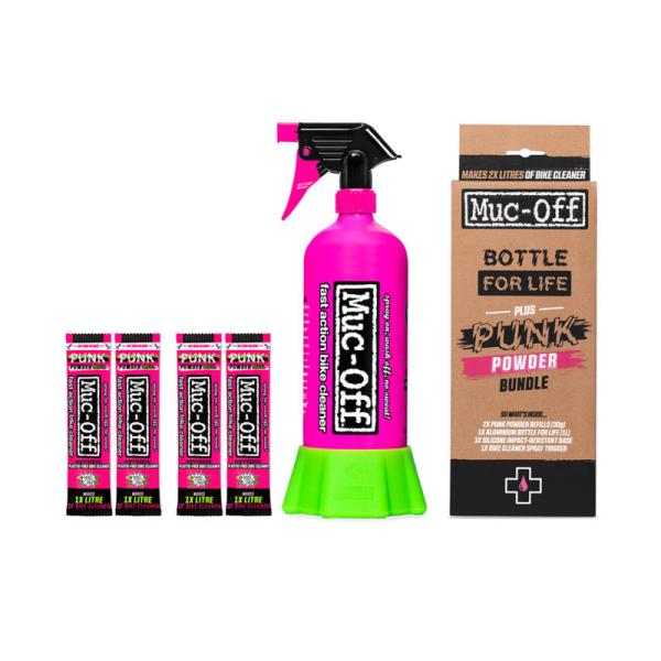 Muc-Off Punk Powder (4pack)+Bottle