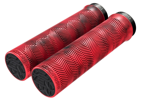 SRAM Lenkergriff Descendant Locking Grip, rot-schwarz