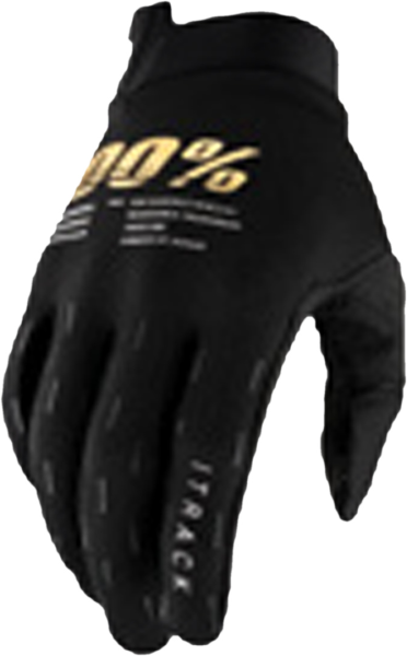 100percent Itrack Gloves - Black