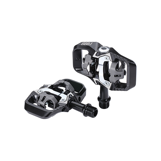 BBB Pedal SPD-Flat 90x60mm Alu schwarz optimal für MTB/Gravel/CX
