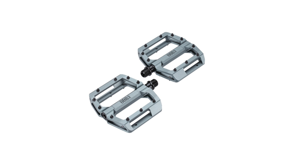 BBB Flatpedal Enigma Alu grau/matt 100x95mm, 399g