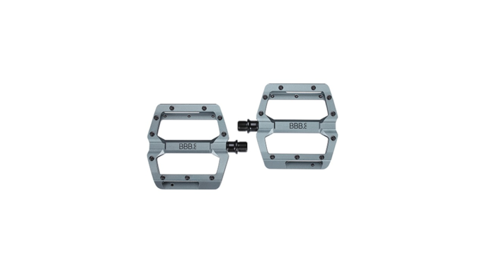 BBB Flatpedal Enigma Alu grau/matt 100x95mm, 399g